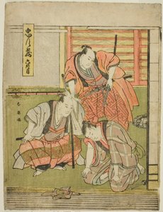 Sexto acto: La casa de Yoichibei de la obra Chushingura (Treausry of the Forty-seven Loyal Retainers) de Katsukawa Shun
