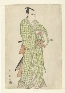 Retrato actor de Sawamura Sojuro III en el papel de Kakogawa Honzo de Katsukawa Shunei