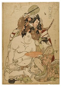 Tríptico Edo, c.1743-1812 (xilografía sobre papel) de Katsukawa Shunei