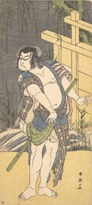 Actor de Kabuki Sakata Hangoro III como un forajido de Katsukawa Shun