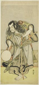 El actor Nakamura Nakazô I interpreta al monje Shunkan en "Salida a recoger plantones de pino el día de la rata del Año Nuevo" ("Hime Komatsu Ne no Hi Asobi").