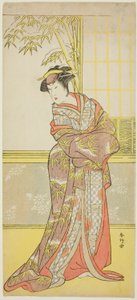 Actor Sanogawa Ichimatsu III Posiblemente como Masago Gozen en "A Courtesan