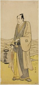 El actor Ichikawa Danjuro V como Tambaya Suketaro en la obra On