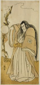 El actor Ichikawa Danzo IV como Shutokuin en la obra Tokimekuya O-Edo no Hatsuyuki, representada en el Teatro Morita en el undécimo mes de 1780. de Katsukawa Shunkо̄