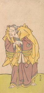 Nakamura Tomijuro como un anciano con una barba escasa, ca. 1780 de Katsukawa Shunko