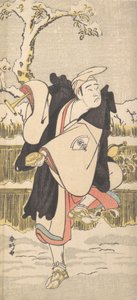 Onoe Matsusuke como un monje budista mendicante, ca. 1790