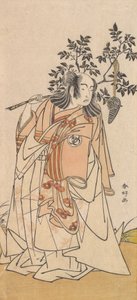 El actor Bando Mitsugoro I como un hombre con atuendo de daimyo, ca. 1778 de Katsukawa Shunko