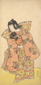 El actor Nakamura Tomijuro como Bijomaru en el drama Kikujido Shuen no Iwaya de Katsukawa Shunko