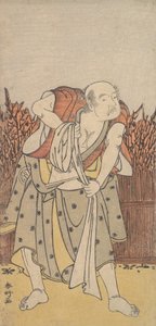 El segundo Nakamura Sukegoro como un anciano, ca. 1788 de Katsukawa Shunko