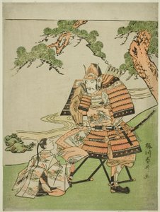 El guerrero Kusunoki Masashige (1294-1336) se despide de su hijo Masatsura