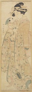 (Mujer sosteniendo una muñeca), finales del siglo XVIII-principios del siglo XIX de Katsukawa Shunsen