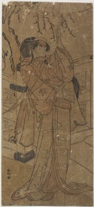 (Un actor en un papel femenino) de Katsukawa Shunsho