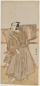 Ichimura Uzaemon IX como Soga no Juro, mediados de 1770s