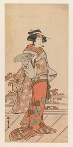 Iwai Hanshiro IV, c.1785 (xilografía en color) de Katsukawa Shunsho