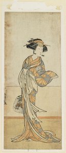 Segawa Kikunoju en un papel femenino, finales del siglo XVIII de Katsukawa Shunsho