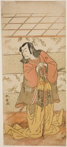 El Actor Ichikawa Danjuro V como Ashiya Doman en la Obra Kikyo-zome Onna Urakata, Representada en el Teatro Morita en el Séptimo Mes, 1776 de Katsukawa Shunsho