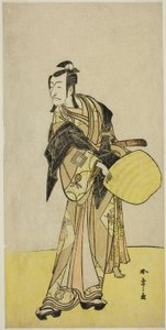 El actor Ichikawa Danjuro V como Kakogawa Honzo, de la obra "Kanadehon Chushin Nagori no Kura," representada en el Teatro Nakamura en el noveno mes, 1780 de Katsukawa Shunsho