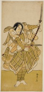El actor Ichikawa Monnosuke II en un papel no identificado de Katsukawa Shunsho