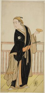 El actor Ichikawa Yaozo III como Oboshi Yuranosuke en la obra Kanadehon Chushingura, representada en el Teatro Nakamura en el quinto mes de 1786
