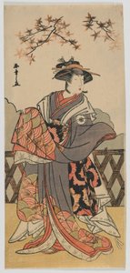 El actor Iwai Hanshiro IV, periodo Edo, finales de la década de 1780 (xilografía en color) de Katsukawa Shunsho