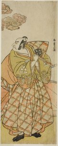 El actor Nakamura Nakazo I como Watanabe no Tsuna en la obra Shitenno Tonoi no Kisewata, representada en el Teatro Nakamura en el undécimo mes de 1781 de Katsukawa Shunsho