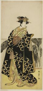El actor Nakayama Tomisaburo I en un papel no identificado de Katsukawa Shunsho