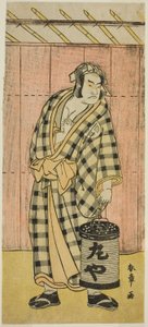 El actor Otani Hiroji III como Maruya Gorohachi en la obra Kotobuki Banzei Soga, representada en el Teatro Ichimura en el quinto mes de 1783 de Katsukawa Shunsho