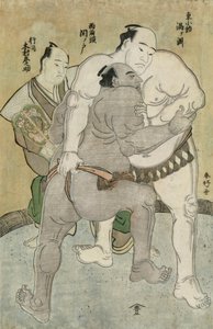 Combate de lucha entre el Komosubi del Grupo Oriental, Uzugafuchi Kan