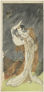 Yamashita Kinsaku II como Lady Asaka de Katsukawa Shunsho