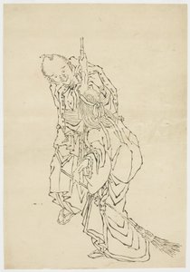 Jo y Uba; Tema de Takasago, ca. 1815-1849 de Katsushika (school of) Hokusai