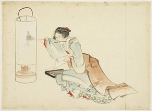 Dama Ajustando una Lámpara, c.1815-1849