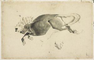 Caballo corriendo, c.1815-1849 de Katsushika (school of) Hokusai