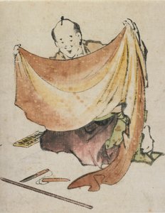 Un comerciante de telas de Katsushika Hokusai