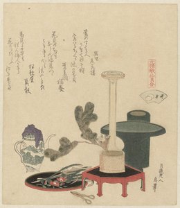 un arreglo floral de Katsushika Hokusai