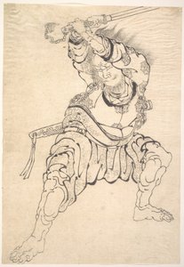 Un guerrero de Katsushika Hokusai