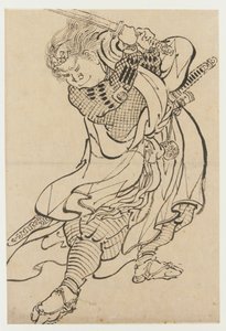 Un guerrero de Katsushika Hokusai