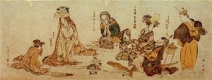 Referencias a danzas Kabuki de Katsushika Hokusai