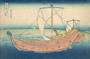 En el mar frente a Kazusa, de la serie Treinta y seis vistas del monte Fuji, ca. 1830-32 de Katsushika Hokusai
