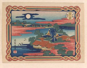Luna de otoño en Shinobazu, c.1833 (xilografía) de Katsushika Hokusai