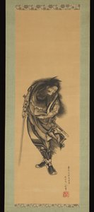 Shōki el Negro, el domador de demonios de Katsushika Hokusai