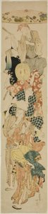 Danza del Festival Bon de Katsushika Hokusai