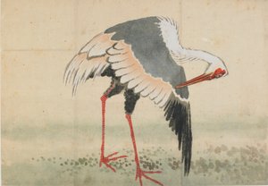Grulla, período Edo, finales del siglo XVIII-principios del siglo XIX