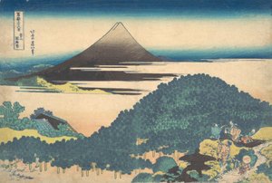 Pino de Cojín en Aoyama, de la serie Treinta y Seis Vistas de de Katsushika Hokusai