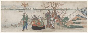 Artistas del Daikagura de Katsushika Hokusai