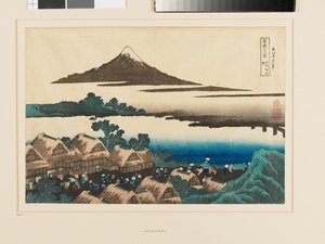 Amanecer en Isawa, provincia de Kai de Katsushika Hokusai