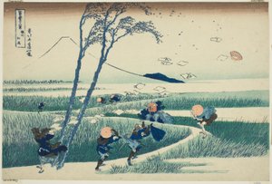 Ejiri en la provincia de Suruga, de la serie "Treinta y seis vistas del monte Fuji" de Katsushika Hokusai