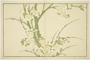 Flores, del Libro de Imágenes Realistas de Hokusai (Hokusai shashin gafu) de Katsushika Hokusai