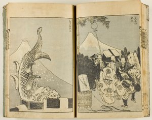 Fugaku hyakkei (100 vistas del monte Fuji) de Katsushika Hokusai