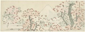 Fuji sobre flor de cerezo de Katsushika Hokusai