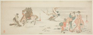 Recolectando hierbas de Katsushika Hokusai